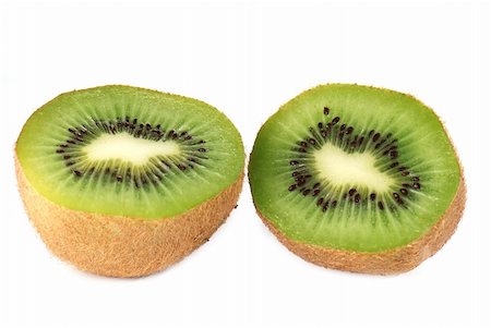 simsearch:400-05896925,k - Halved kiwi isolated on white background Stock Photo - Budget Royalty-Free & Subscription, Code: 400-05045947