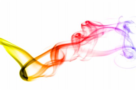 slicky (artist) - colorful smoke isolated on the white background Foto de stock - Royalty-Free Super Valor e Assinatura, Número: 400-05046040