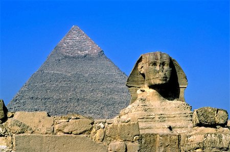 simsearch:862-03713009,k - The Sphinx and the Great Pyramid, Giza, Egypt. Stock Photo - Budget Royalty-Free & Subscription, Code: 400-05046569