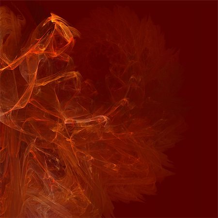 orange red flame fractal illustration image Foto de stock - Super Valor sin royalties y Suscripción, Código: 400-05046605