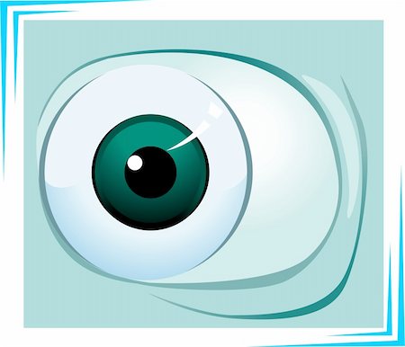 simsearch:400-08407302,k - Illustration of eyeball in green background Stock Photo - Budget Royalty-Free & Subscription, Code: 400-05046898