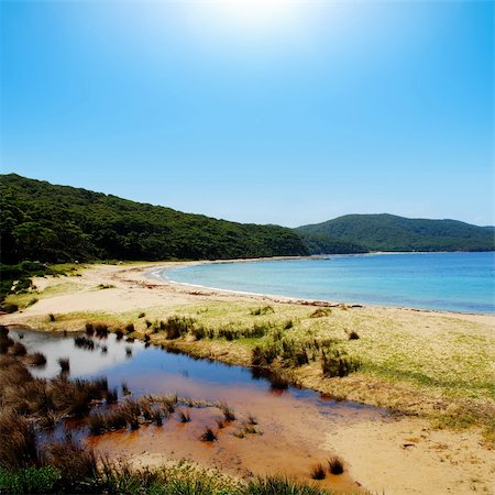Beautiful Beach on the South Coast of NSW Stock Photo - Budget Royalty-Free & Subscription, Code: 400-05046923