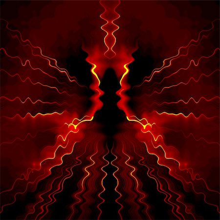 electromagnetic field - Computer generated illustration of red electromagnetic frequency Stock Photo - Budget Royalty-Free & Subscription, Code: 400-05047268