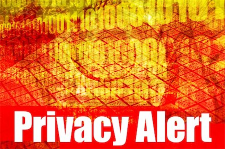 Privacy Issues Alert Warning Message on abstract technology background Stock Photo - Budget Royalty-Free & Subscription, Code: 400-05047324