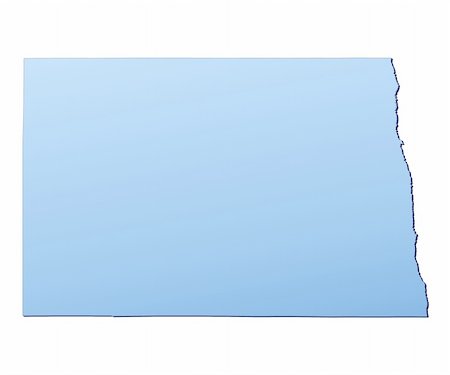 simsearch:400-04511519,k - North Dakota(USA) map filled with light blue gradient. High resolution. Mercator projection. Foto de stock - Super Valor sin royalties y Suscripción, Código: 400-05047379