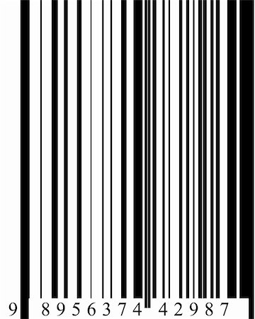 Barcode in digital format high resolution 3D Stock Photo - Budget Royalty-Free & Subscription, Code: 400-05047418