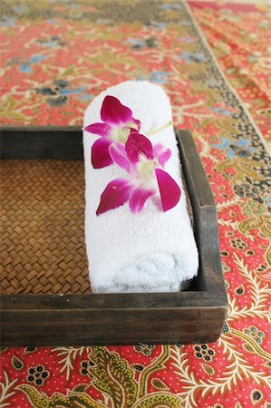 Massage products at a health and beauty spa in Thailand - travel and tourism. Stock Photo - Budget Royalty-Free & Subscription, Code: 400-05047625
