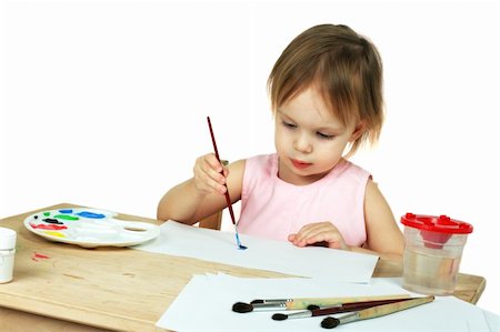 little painter Stock Photo - Budget Royalty-Free & Subscription, Code: 400-05048031