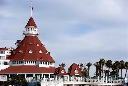 randymir (artist) - Coronado Hotel on Coronado Island in Southern California Foto de stock - Super Valor sin royalties y Suscripción, Código: 400-05048799