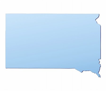 simsearch:400-04511519,k - South Dakota(USA) map filled with light blue gradient. High resolution. Mercator projection. Foto de stock - Royalty-Free Super Valor e Assinatura, Número: 400-05049023