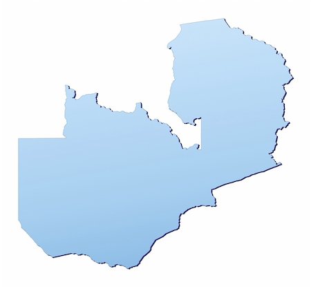 simsearch:400-04511519,k - Zambia map filled with light blue gradient. High resolution. Mercator projection. Foto de stock - Super Valor sin royalties y Suscripción, Código: 400-05049531