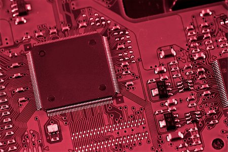 simsearch:400-07444594,k - Electronic circuit board. Macro photo. Great details ! Fotografie stock - Microstock e Abbonamento, Codice: 400-05040104