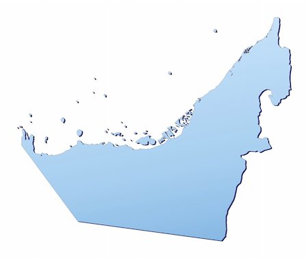 simsearch:400-04511519,k - United Arab Emirates map filled with light blue gradient. High resolution. Mercator projection. Foto de stock - Super Valor sin royalties y Suscripción, Código: 400-05040232