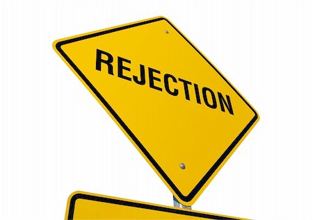 simsearch:693-06325297,k - Rejection road sign isolated on a white background. Contains clipping path. Foto de stock - Super Valor sin royalties y Suscripción, Código: 400-05040326