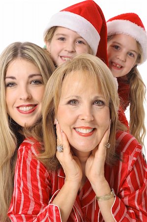 daughter helping elderly parent - Holiday generation stack Stock Photo - Budget Royalty-Free & Subscription, Code: 400-05040911