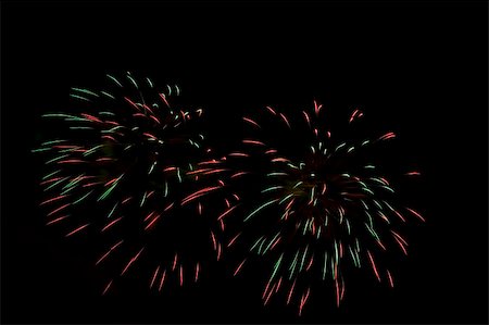 roman festival - Some holiday fireworks on the night sky Stock Photo - Budget Royalty-Free & Subscription, Code: 400-05040922