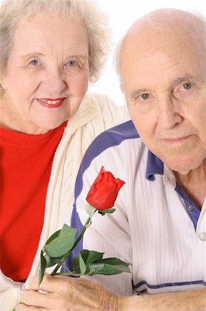 Senior valentines portrait Stock Photo - Budget Royalty-Free & Subscription, Code: 400-05040946