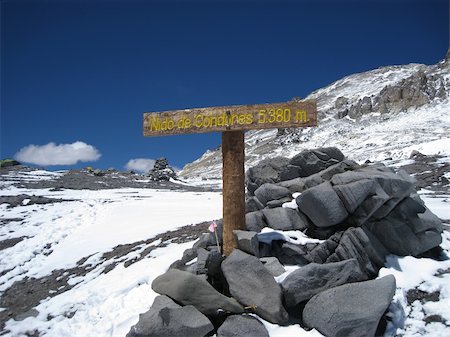 Nido de Condores camp above Plaza De Mulas Base Camp, Aconcagua Stock Photo - Budget Royalty-Free & Subscription, Code: 400-05040985