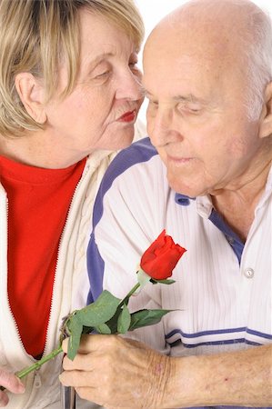 senior couple in love Stock Photo - Budget Royalty-Free & Subscription, Code: 400-05040998