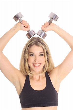 simsearch:400-04366347,k - lifting weights woman Foto de stock - Super Valor sin royalties y Suscripción, Código: 400-05041168