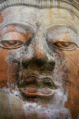 An ancient stlye big face sculpture. Stock Photo - Budget Royalty-Free & Subscription, Code: 400-05041163