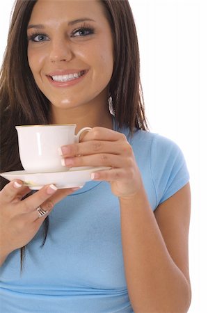 simsearch:400-04001073,k - latino woman drinking cuban coffee Stock Photo - Budget Royalty-Free & Subscription, Code: 400-05041545