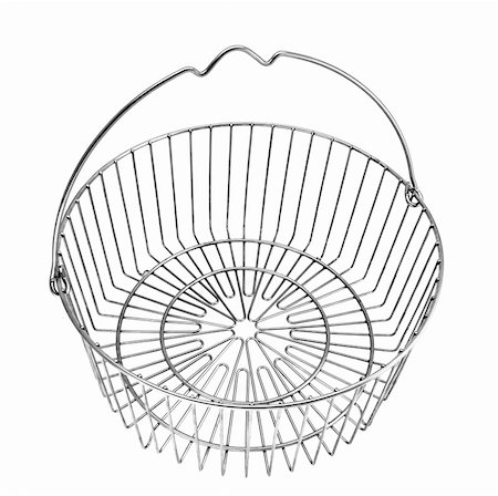 star filter - The openwork basket welded, from stainless steel on a white background. Stock Photo - Budget Royalty-Free & Subscription, Code: 400-05042390