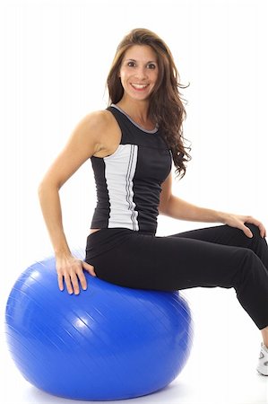 simsearch:400-04366347,k - happy female on stability ball Foto de stock - Super Valor sin royalties y Suscripción, Código: 400-05042549