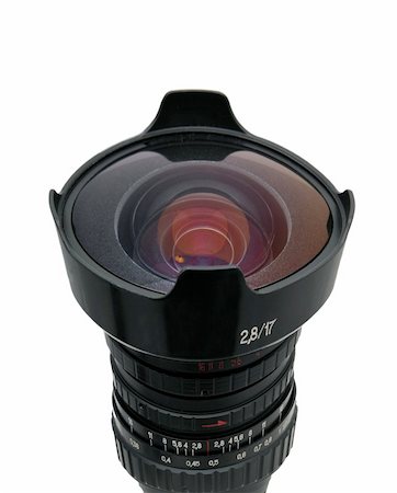 Fisheye, nice, manual, black lens isolated white background Stock Photo - Budget Royalty-Free & Subscription, Code: 400-05042678