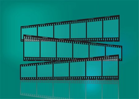 3 Traditional film strip form up a direction sign. Stock Photo - Budget Royalty-Free & Subscription, Code: 400-05043503