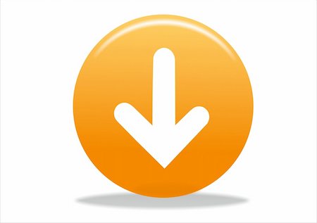 stelianion (artist) - 3d white arrow icon symbol - orange series Photographie de stock - Aubaine LD & Abonnement, Code: 400-05043668