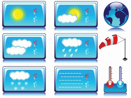 weather icons Fotografie stock - Microstock e Abbonamento, Codice: 400-05043925