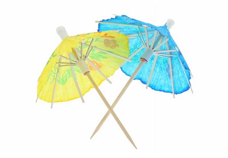 two asian cocktail umbrellas Stock Photo - Budget Royalty-Free & Subscription, Code: 400-05054256