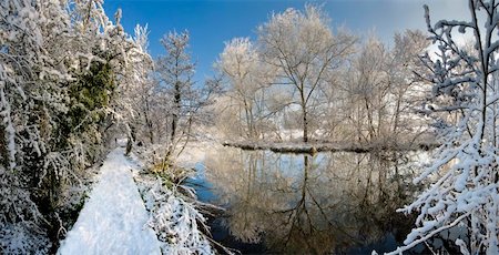 simsearch:400-04470126,k - A snow covered rural landscape in the countryside Stock Photo - Budget Royalty-Free & Subscription, Code: 400-05055375