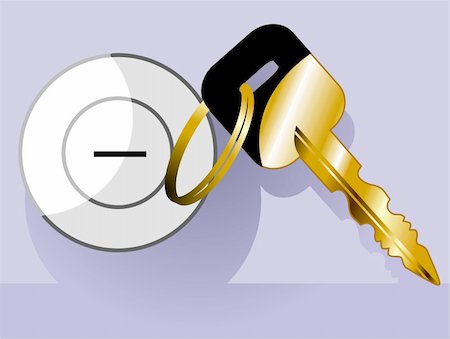 simsearch:400-05038040,k - Illustration of a start key  using in vehicles Photographie de stock - Aubaine LD & Abonnement, Code: 400-05055540