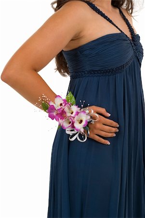 smelling wrist - Prom corsage Stock Photo - Budget Royalty-Free & Subscription, Code: 400-05055541