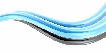 simsearch:400-04694192,k - blue and black curves wave on white background Stock Photo - Budget Royalty-Free & Subscription, Code: 400-05056038
