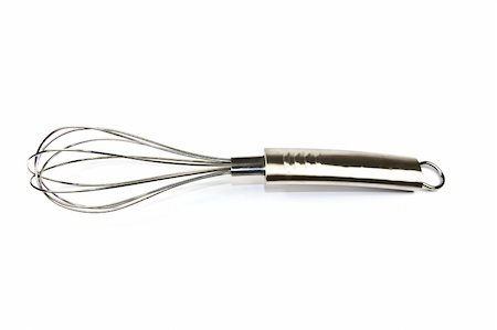 Whisk for stirring and beating isolated on white. Stock Photo - Budget Royalty-Free & Subscription, Code: 400-05056376