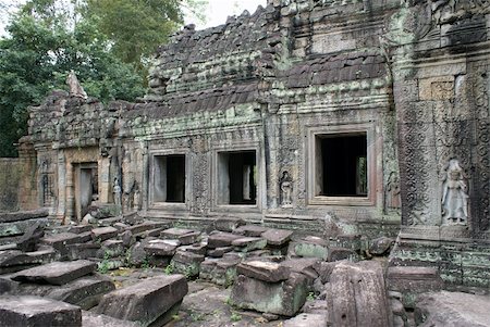 shanin (artist) - Stones and windows, Angkor, Cambodia Stock Photo - Budget Royalty-Free & Subscription, Code: 400-05056767