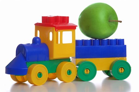 simsearch:400-05292821,k - toy plastic train, isolated white background Stock Photo - Budget Royalty-Free & Subscription, Code: 400-05056955