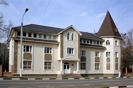 simsearch:400-04018755,k - Office building in Scherbinka town. Look  to the facade. Stock Photo - Budget Royalty-Free & Subscription, Code: 400-05057116