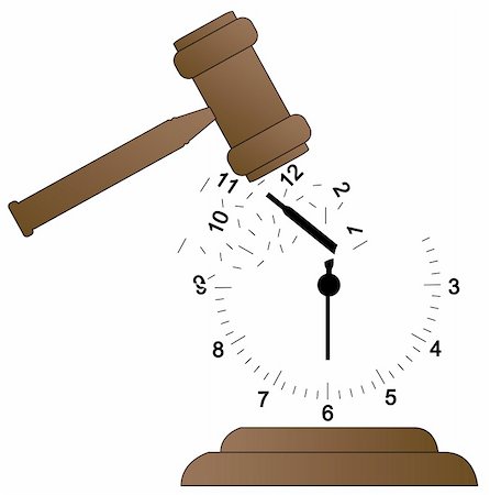 simsearch:400-04801462,k - gavel smashing clock and scattering it - time concept Stock Photo - Budget Royalty-Free & Subscription, Code: 400-05057195