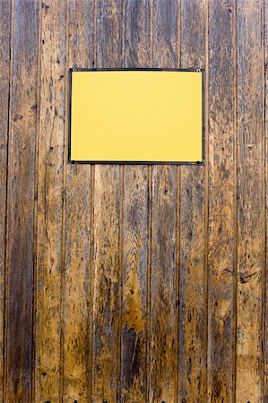 Grungy wood texture whit a yellow sign for background Stock Photo - Budget Royalty-Free & Subscription, Code: 400-05057496