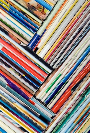 Composition of papers, magazines and others print works Stockbilder - Microstock & Abonnement, Bildnummer: 400-05057707