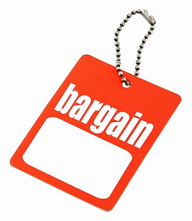 simsearch:400-04497974,k - Bargain tag with copy space isolated on white, there is no copyright infringement Stock Photo - Budget Royalty-Free & Subscription, Code: 400-05058824