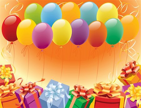 simsearch:400-05031229,k - Luftballons Dekoration für Geburtstag und party Stockbilder - Microstock & Abonnement, Bildnummer: 400-05059508