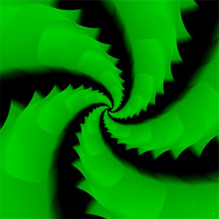 patballard (artist) - An abstract green fractal that looks like circling dragons. Stock Photo - Budget Royalty-Free & Subscription, Code: 400-05059541