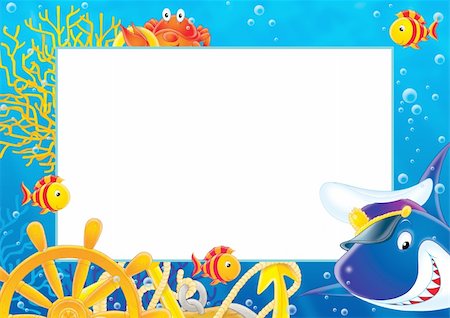 exotic underwater - Photo frame, background and page for your scrapbook Stock Photo - Budget Royalty-Free & Subscription, Code: 400-05059686