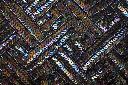 simsearch:400-04776576,k - multicolor glitzy fabric. Shiny beads detail. Stock Photo - Budget Royalty-Free & Subscription, Code: 400-05059763