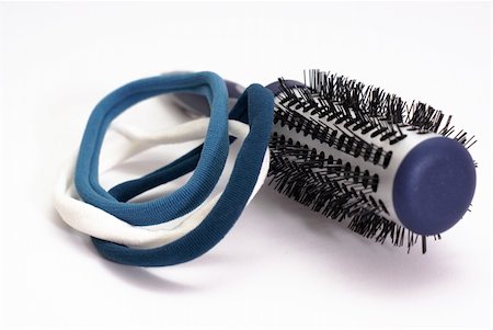 hairbrush and rubber band Stock Photo - Budget Royalty-Free & Subscription, Code: 400-05050456